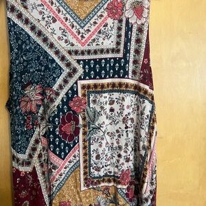 Maurices Multicolor Patchwork Tank